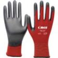 Cimco Skinny Touch grau/rot 141238 Nylon Arbeitshandschuh Größe (Handschuhe): 10, XL EN 388 1 Paa