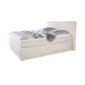 Boxspringbett OMAHA (BHT 222x125x237 cm) BHT 222x125x237 cm beige Box-Spring-Bett Doppelbett