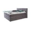 Boxspringbett ALICANTE (BHT 200x110x210 cm) BHT 200x110x210 cm grau Box-Spring-Bett Doppelbett