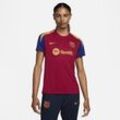 FC Barcelona Strike Nike Dri-FIT Fußballoberteil aus Strickmaterial für Damen - Rot