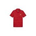 PUMA Poloshirt Scuderia Ferrari Race Motorsport Poloshirt mit Grafik Herren, rot