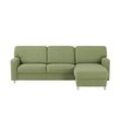 smart Ecksofa Valencia ¦ grün ¦ Maße (cm): B: 253 H: 90 T: 173