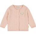 Steiff Strickjacke, Baumwolle, Zopfmuster, für Babys und Kleinkinder, rosa, 80