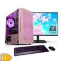 PC Set Gaming mit 27 Zoll TFT Zindarella V AMD Ryzen 5 5500, 16GB DDR4, NVIDIA RTX 4060 8 GB, 1TB SSD, WLAN, Windows 11