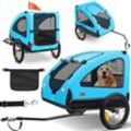KESSER® Hundeanhänger Boxer 2-in-1 Hundebuggy Fahrradanhänger groß ca. 250L Volumen - Inkl. Fahne und Tasche - 600D Oxford Canvas, Klappbar SmartSpace Concept, maximale Belastbarkeit: 45kg