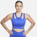 Nike FutureMove ungepolsterter Träger-Sport-BH mit leichtem Halt für Damen - Blau