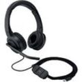 Kensington H1000 Kopfhörer K83450WW Verkabelt On-Ear 1,8 m USB-C-Kabel Noise-Cancelling Mikrofon Schwarz