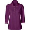 Poloshirt CLASSIC "Shirt" Gr. 52, lila (violett) Damen Shirts Jersey