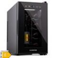 Shiraz 8 Uno Vertical Weinkühlschrank 8 Flaschen 8 - 18 °C Touch-Control Schwarz 8 Flaschen 1 Kühlzone