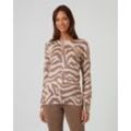 Pullover mit Zebradruck