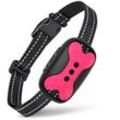 Anti-Bell-Halsband für Hunde – Anti-Bell-Trainingshalsband – stoßfreies Anti-Vibrations-Halsband – Anti-Bell-Halsband – rosa