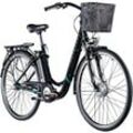 Green 3.7 E Bike Damen 28 Zoll Pedelec 7 Gang Elektrofahrrad ab 150 cm Damenfahrrad retro Hollandrad