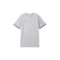 TOM TAILOR Jungen 2-in-1 T-Shirt mit Bio-Baumwolle, grau, Uni, Gr. 152