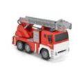 Moni Spielzeug Feuerwehrauto Drehleiter 1:12 WY851A Licht- und Musikeffekte rot