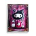 DOTCOMCANVAS® Leinwandbild Hello Graffiti Kitty