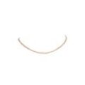 Brilliant Curb Necklace 14K Rose Gold Plated