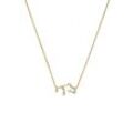 Shooting Star Necklace 18k Gold Plated - Virgo