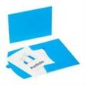 PAGNA Dokumententaschen Wallet DIN A4 blau glatt 0,43 mm
