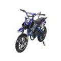 Kinder-Crossbike Gepard, Benzin-Kindermotorrad, 2-Takt-Motor, 49 ccm, ab 5 Jahren, Tuning-Kupplung (Blau)