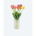 Real-Touch-Tulpen in Glasvase