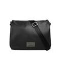 Bugatti Messenger Bag Damen Kunstleder, schwarz