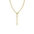 Link Pavé Y-Necklace 14K Gold Plated