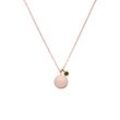 Birthstone August Necklace 14K Rose Gold Plated