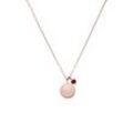 Birthstone January Necklace 14K Rose Gold Plated