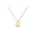 Engraving Sparkling Necklace 14K Gold Plated