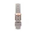 Grey Leather Strap Rose Gold