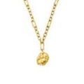 Female Antique Coin Necklace Gold