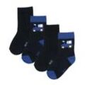 zoolaboo - Socken TRAKTOR TOBI 4er-Pack in dunkelblau, Gr.19-22