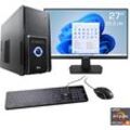 F (A bis G) CSL Gaming-PC-Komplettsystem "Sprint V28138" Computer-Komplettsysteme Gr. Microsoft Windows 11 Home (64 Bit), 16 GB RAM 1000 GB SSD, schwarz PC Sets