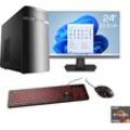 F (A bis G) CSL Gaming-PC-Komplettsystem "Sprint V28910" Computer-Komplettsysteme Gr. Microsoft Windows 11 Home (64 Bit), 8 GB RAM 500 GB SSD, grau (anthrazit) PC Sets