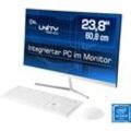 CSL All-in-One PC "Unity F24-GLS mit Windows 10 Pro" Computer Gr. Microsoft Windows 10 Pro (64 Bit), 8 GB RAM 128 GB SSD, weiß All in One PC