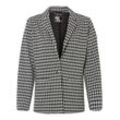 Jacquard Blazer mit Hahnentritt-Muster