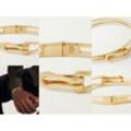 Tom Ford Bettelarmband TOM FORD Interlocked 18-Karat Gold Cuff Bracelet Armband Armreif Mansc
