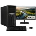 E (A bis G) CAPTIVA Business-PC-Komplettsystem "Workstation I75-740 TFT Bundle" Computer-Komplettsysteme Gr. ohne Betriebssystem, 16 GB RAM 500 GB SSD, schwarz PC Sets