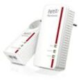 AVM FRITZ Powerline 1260E WLAN Set Powerline Adapterkit GigE, HomePlug AV WiFi5 Dual-Band an Wandsteckdose anschließbar