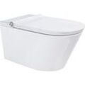 Fukana Premium Dusch-WC 061953400 Komplettanlage, spülrandlos, mit Absenkautomatik, weiß