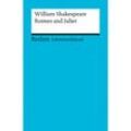 Lektüreschlüssel William Shakespeare 'Romeo and Juliet' - William Shakespeare, Taschenbuch