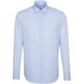 seidensticker Smart Essentials Businesshemd, Tailored Fit, Langarm, Kent-Kragen, für Herren, blau, 44