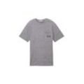 TOM TAILOR Jungen Basic T-Shirt mit recyceltem Polyester, grau, Uni, Gr. 152
