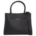 Calvin Klein Shopper BUSINESS MEDIUM TOTE_EPI MONO, Handtasche Damen Tasche Damen Henkeltasche, schwarz