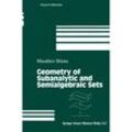Geometry of Subanalytic and Semialgebraic Sets - Masahiro Shiota, Kartoniert (TB)
