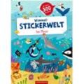 Wimmel-Stickerwelt - Im Meer, Gebunden