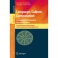 Language, Culture, Computation: Computing for the Humanities, Law, and Narratives, Kartoniert (TB)