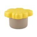 Marimekko - Oiva Unikko Aufbewahrungsdose mit Deckel 20 x 11,5 cm, terra / spring yellow (60th Anniversary Collection)