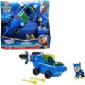 Spin Master Spielzeug-Auto Paw Patrol - Aqua Pups - Basic Themed Vehicles Solid Chase, mit Funktionen, blau