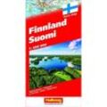 Hallwag Straßenkarte Finnland Suomi 1:650 000, Karte (im Sinne von Landkarte)